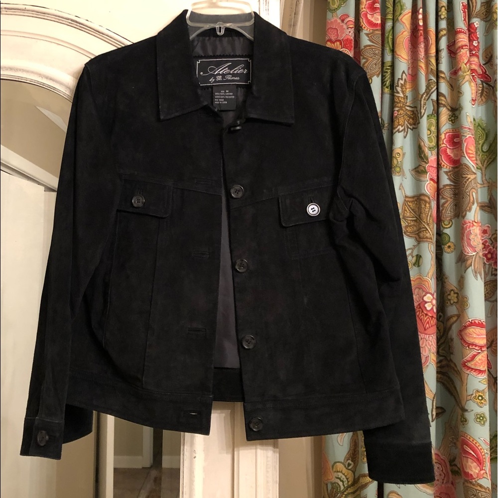 Atelier black suede jacket